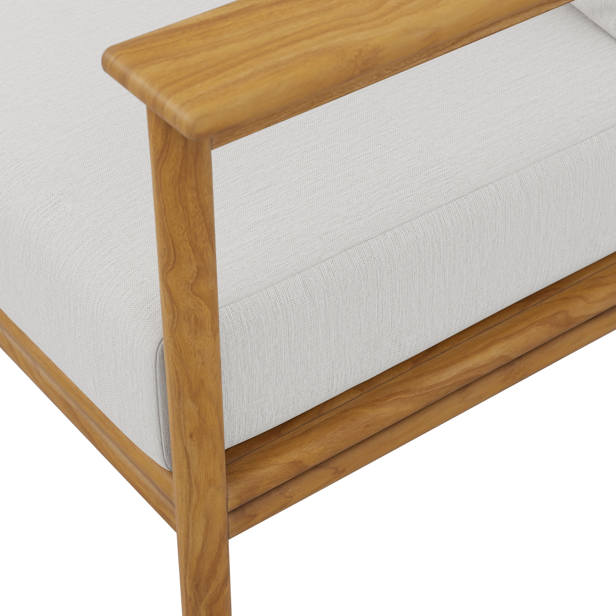 Wren Outdoor Patio Teak Wood Sofa by Modway - Image 25