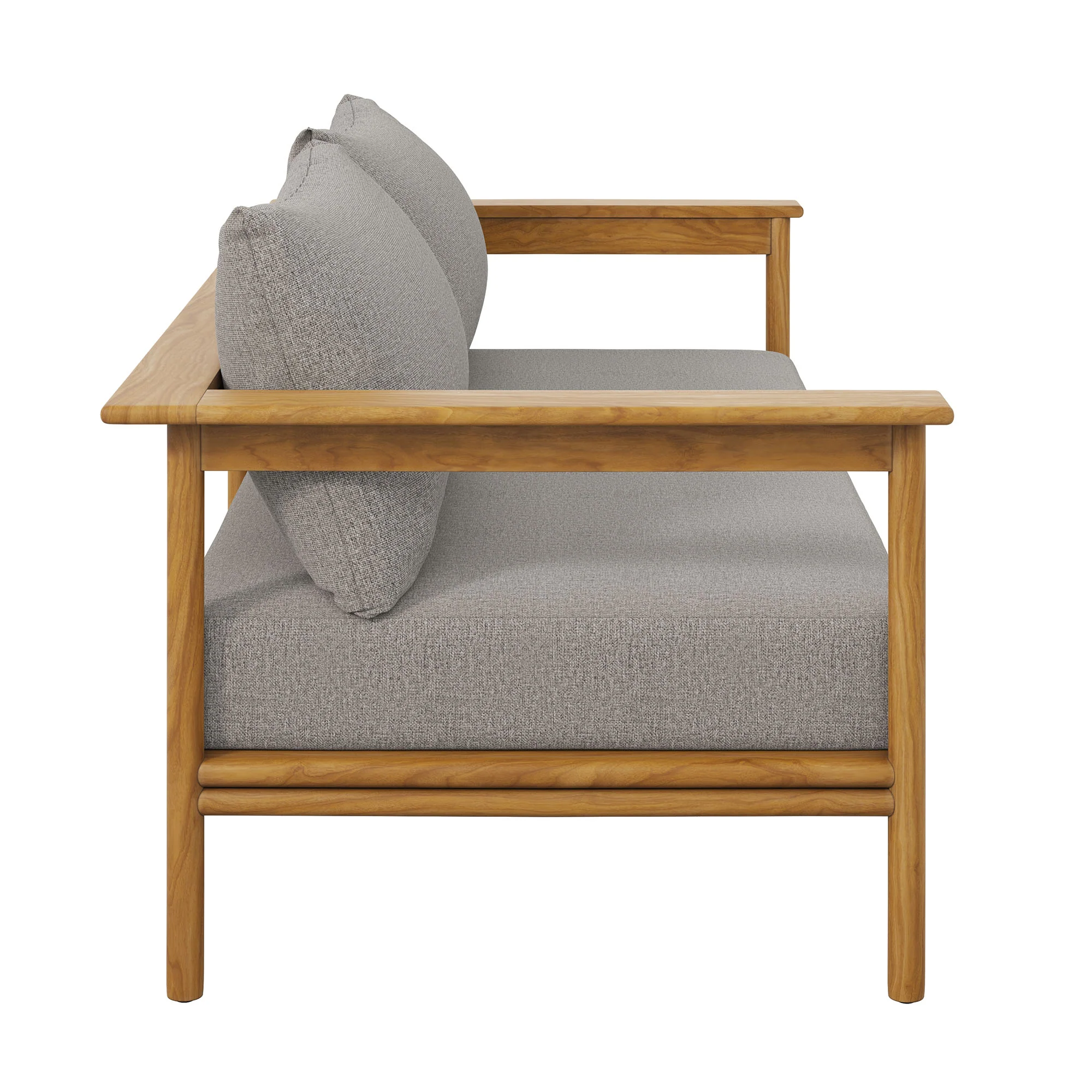 Wren Outdoor Patio Teak Wood Sofa by Modway - Image 3