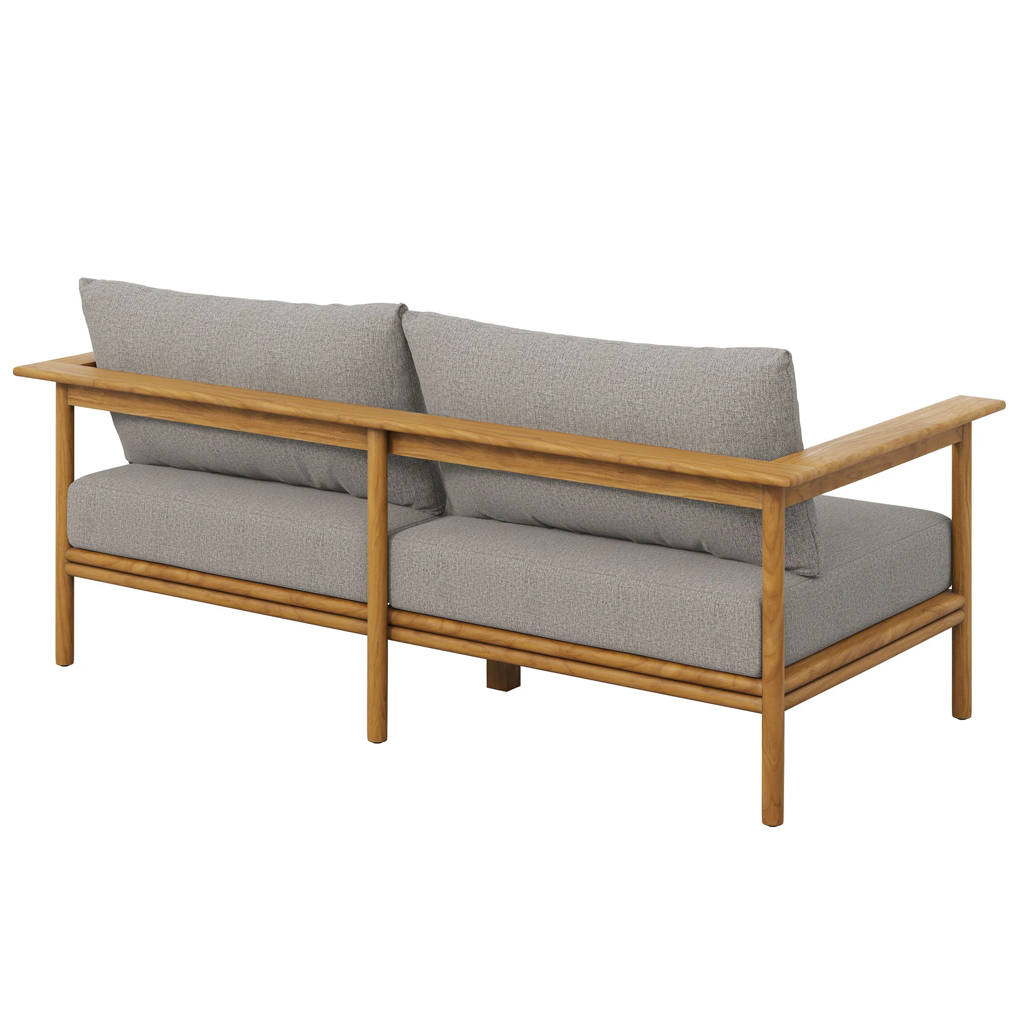 Wren Outdoor Patio Teak Wood Sofa by Modway - Image 4