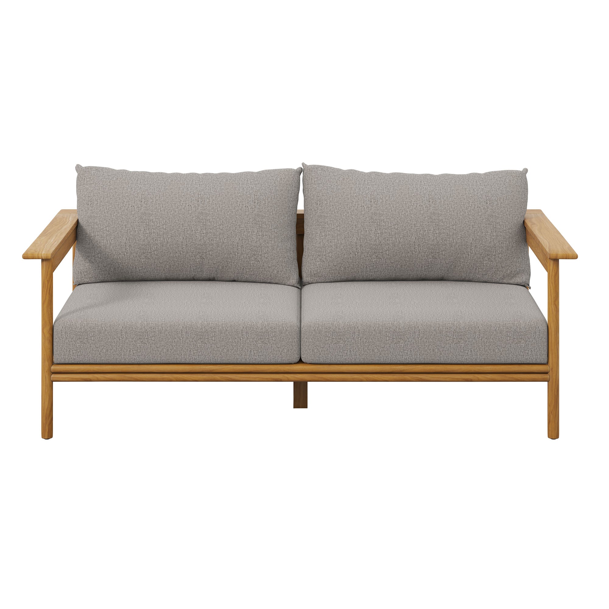 Wren Outdoor Patio Teak Wood Sofa by Modway - Image 5