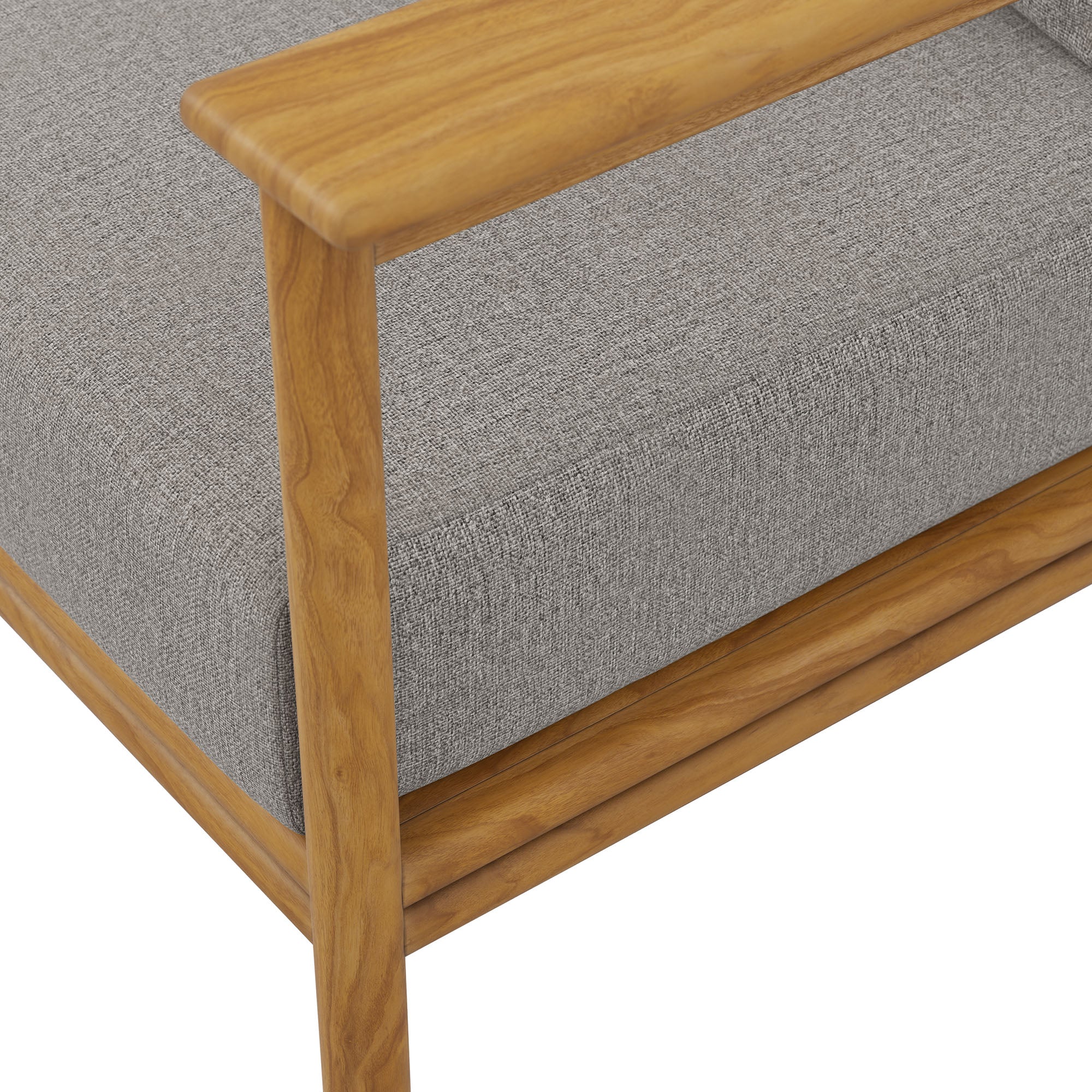 Wren Outdoor Patio Teak Wood Sofa by Modway - Image 6