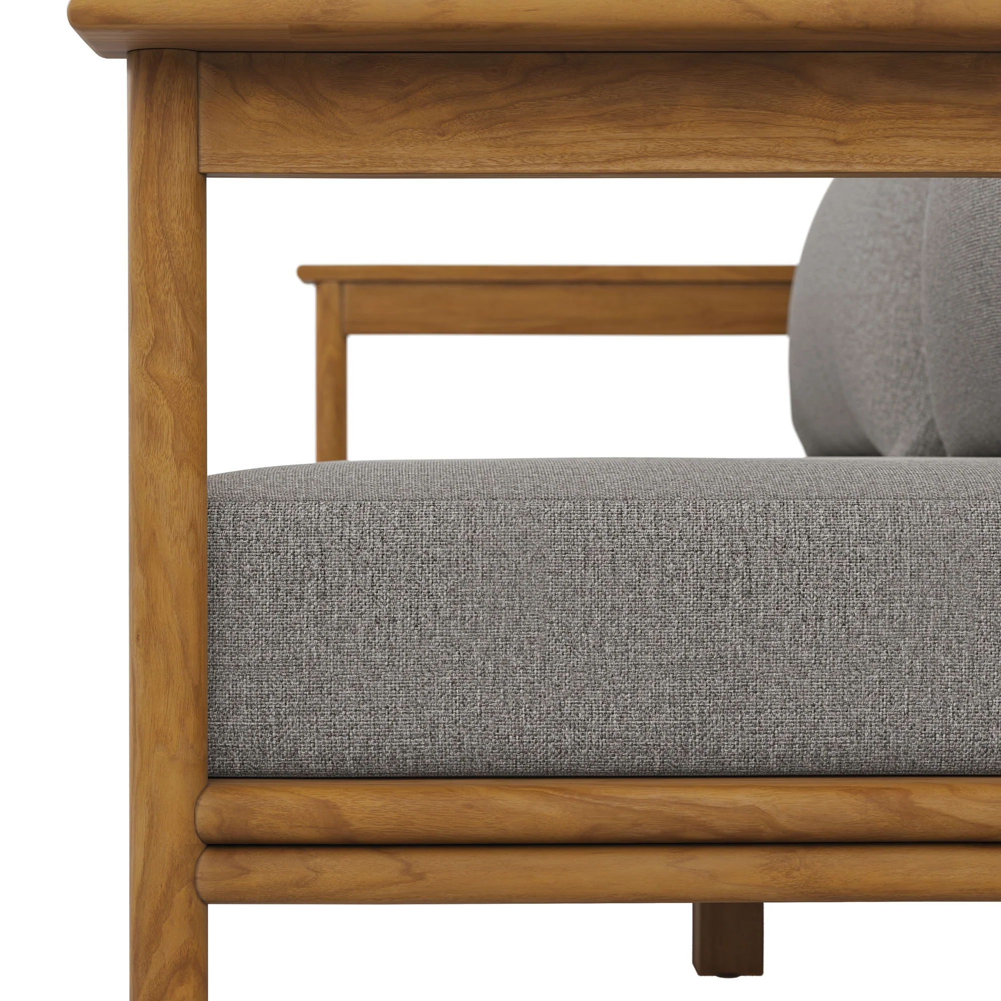 Wren Outdoor Patio Teak Wood Sofa by Modway - Image 7