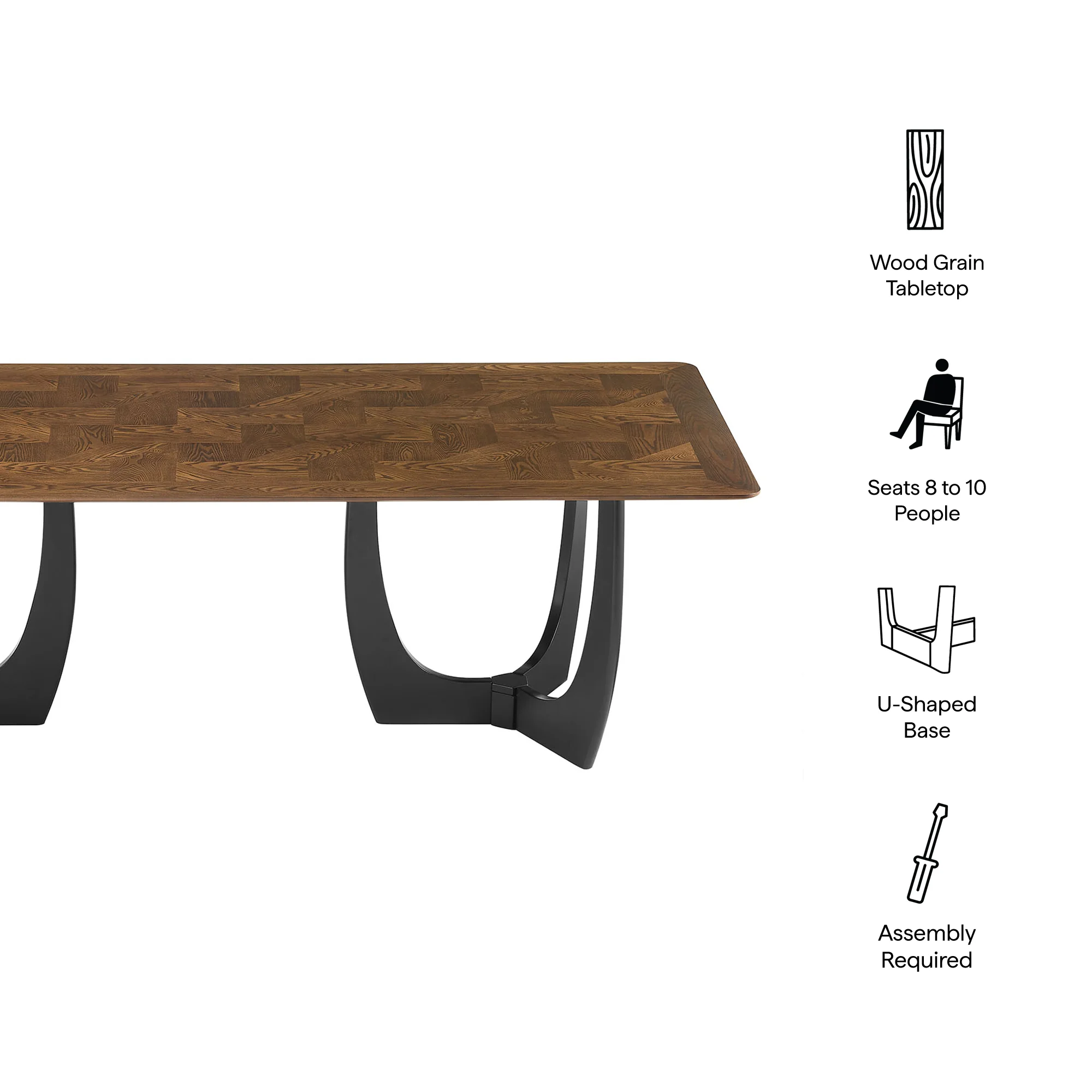 Wrenly 94" Dining Table by Modway - Image 9