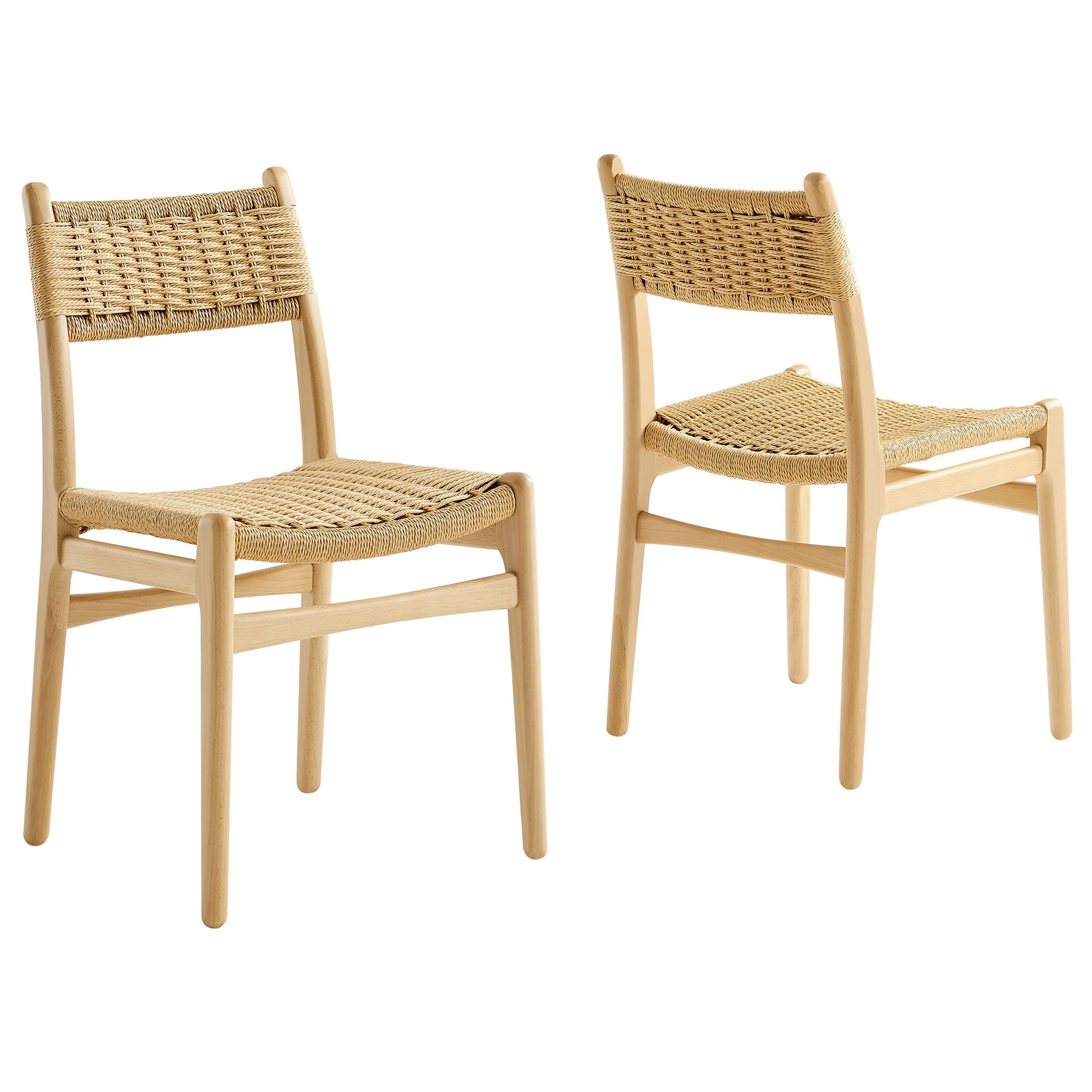 Wynn Rope and Wood Dining Side Chairs Set of 2 by Modway - Image 12