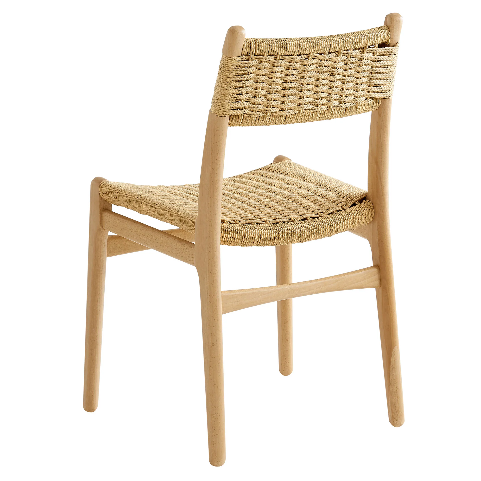 Wynn Rope and Wood Dining Side Chairs Set of 2 by Modway - Image 15
