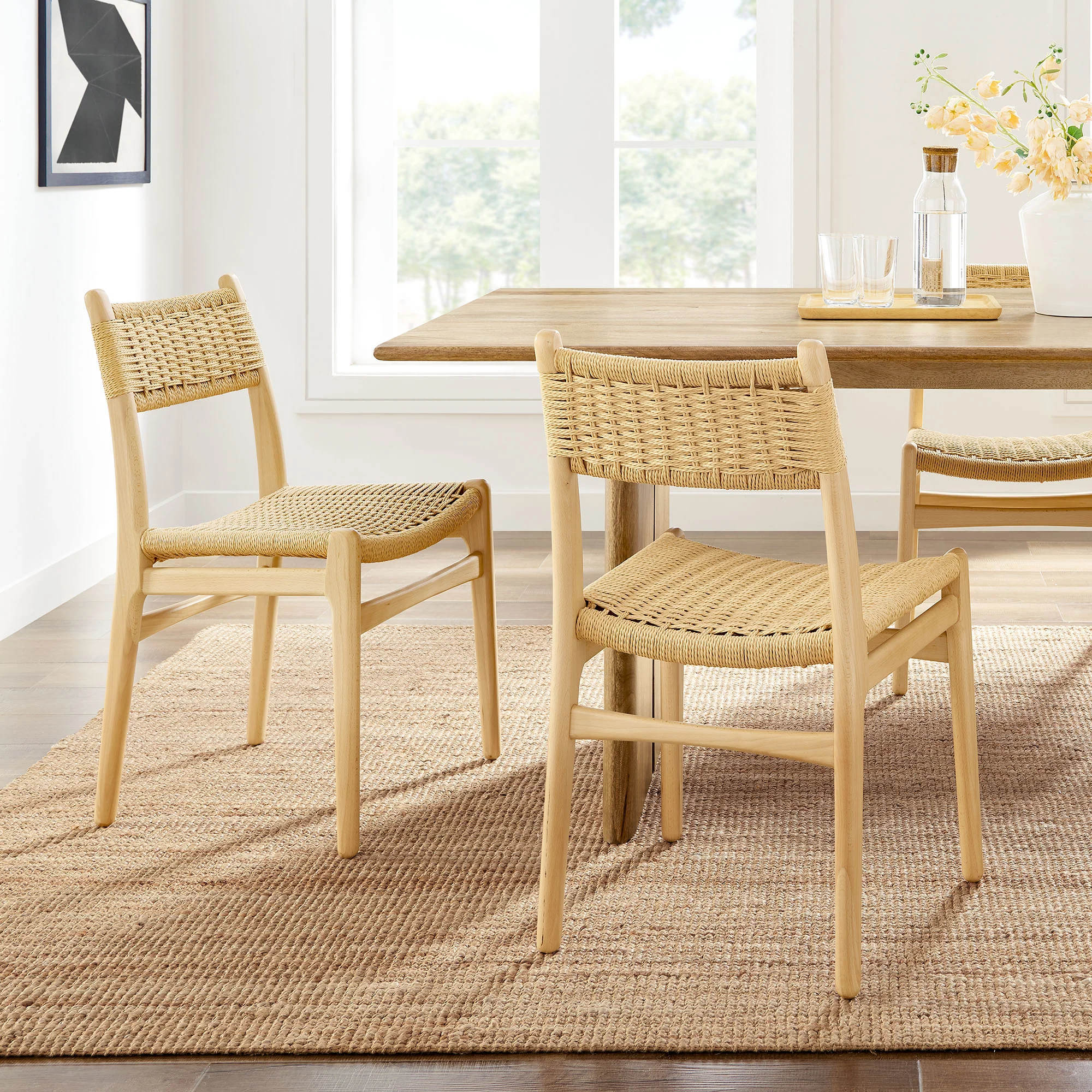 Wynn Rope and Wood Dining Side Chairs Set of 2 by Modway - Image 20