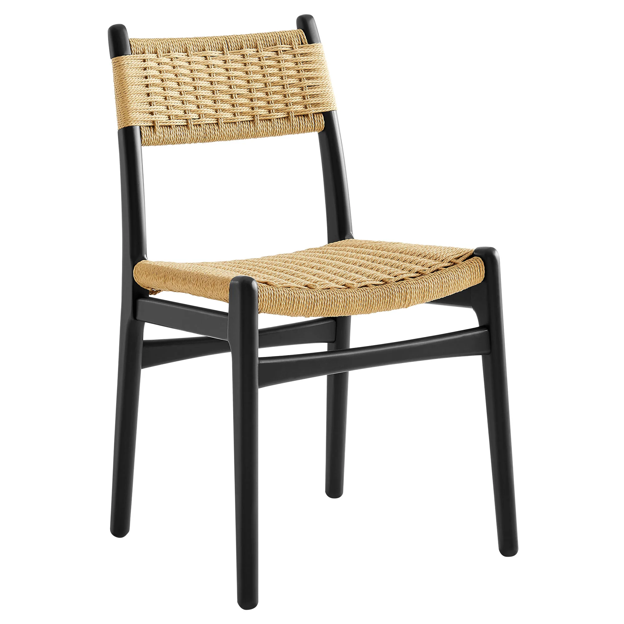 Wynn Rope and Wood Dining Side Chairs Set of 2 by Modway - Image 3