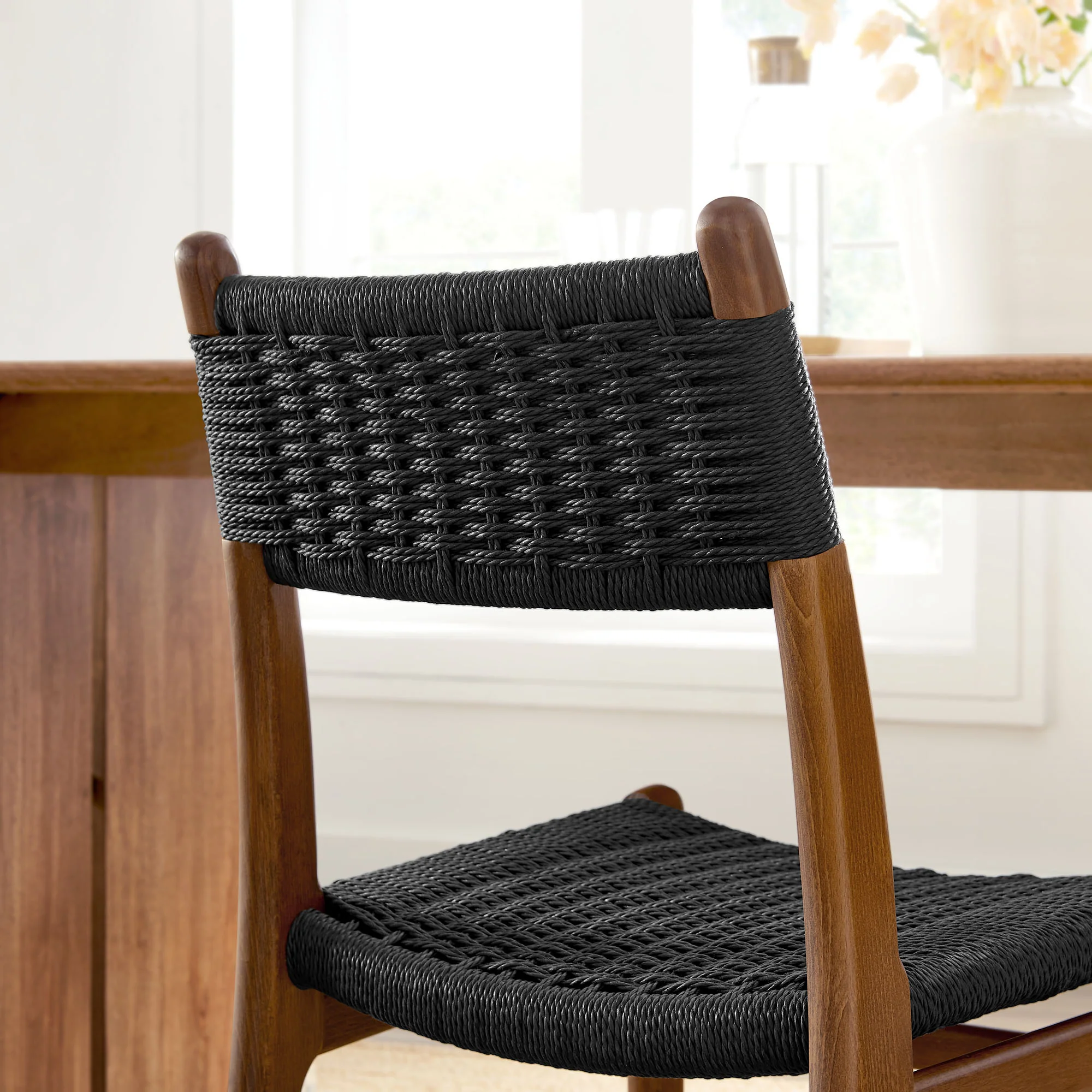 Wynn Rope and Wood Dining Side Chairs Set of 2 by Modway - Image 30