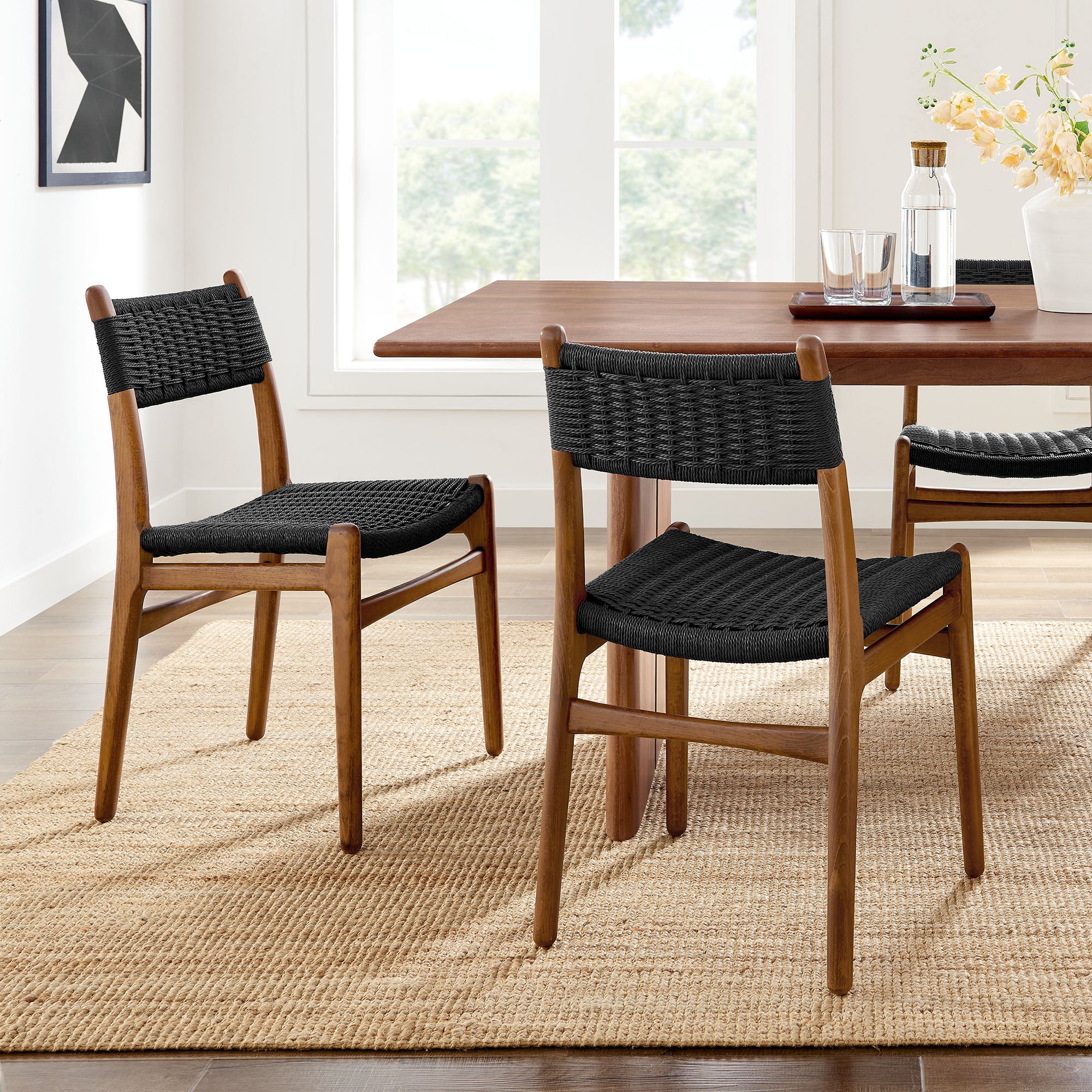 Wynn Rope and Wood Dining Side Chairs Set of 2 by Modway - Image 31