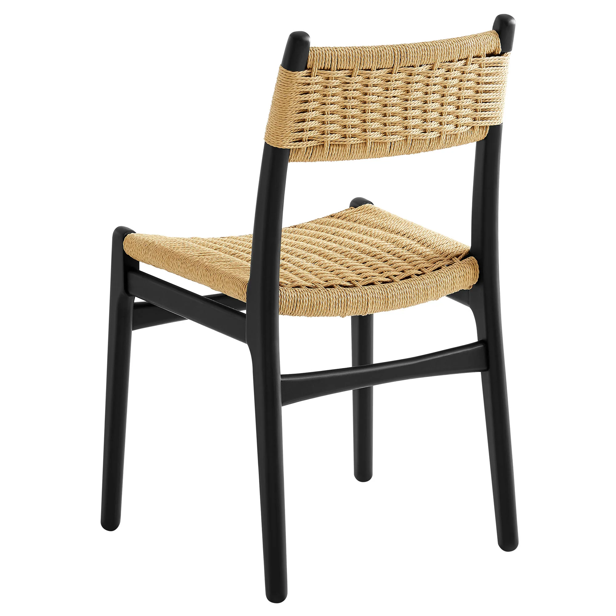 Wynn Rope and Wood Dining Side Chairs Set of 2 by Modway - Image 5