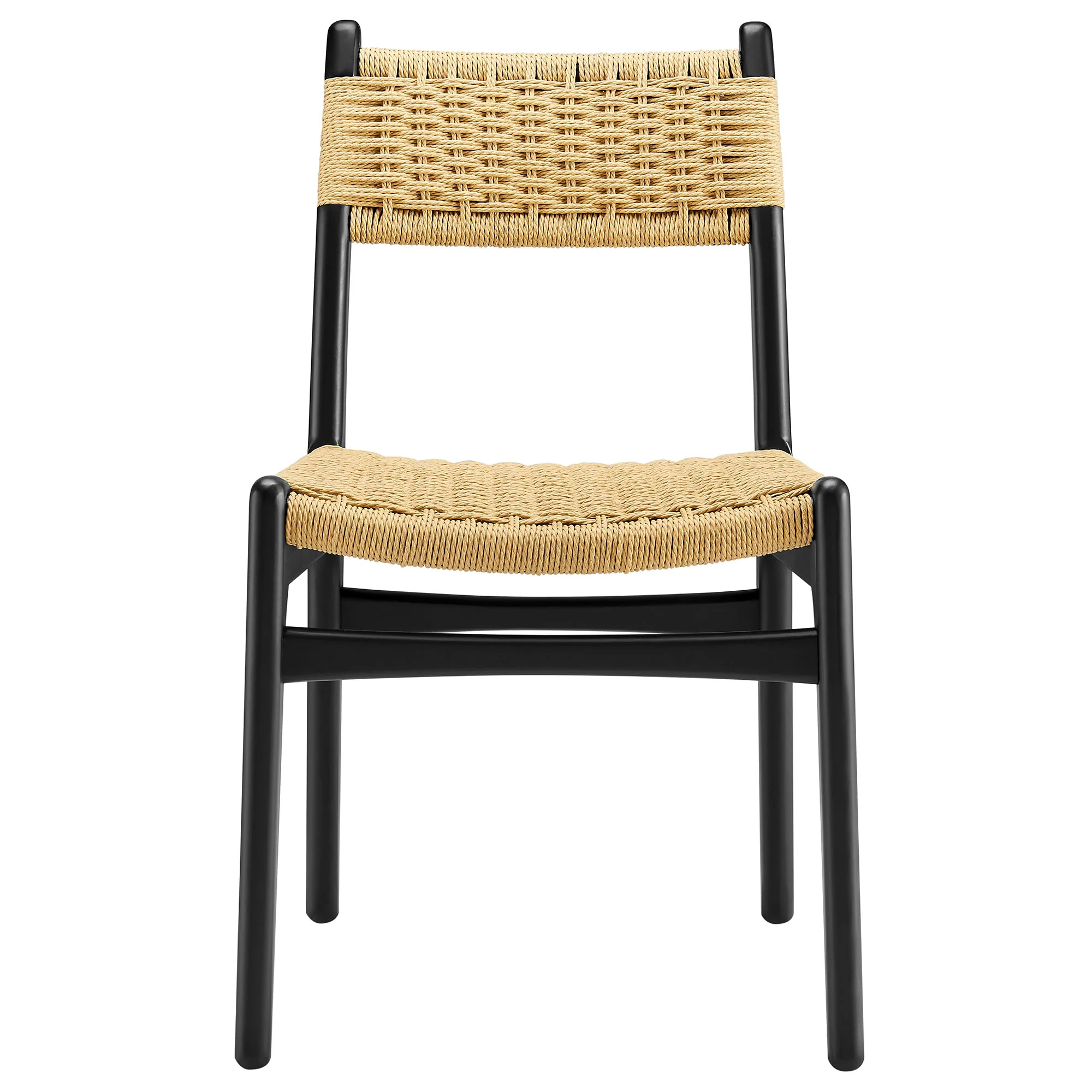 Wynn Rope and Wood Dining Side Chairs Set of 2 by Modway - Image 6