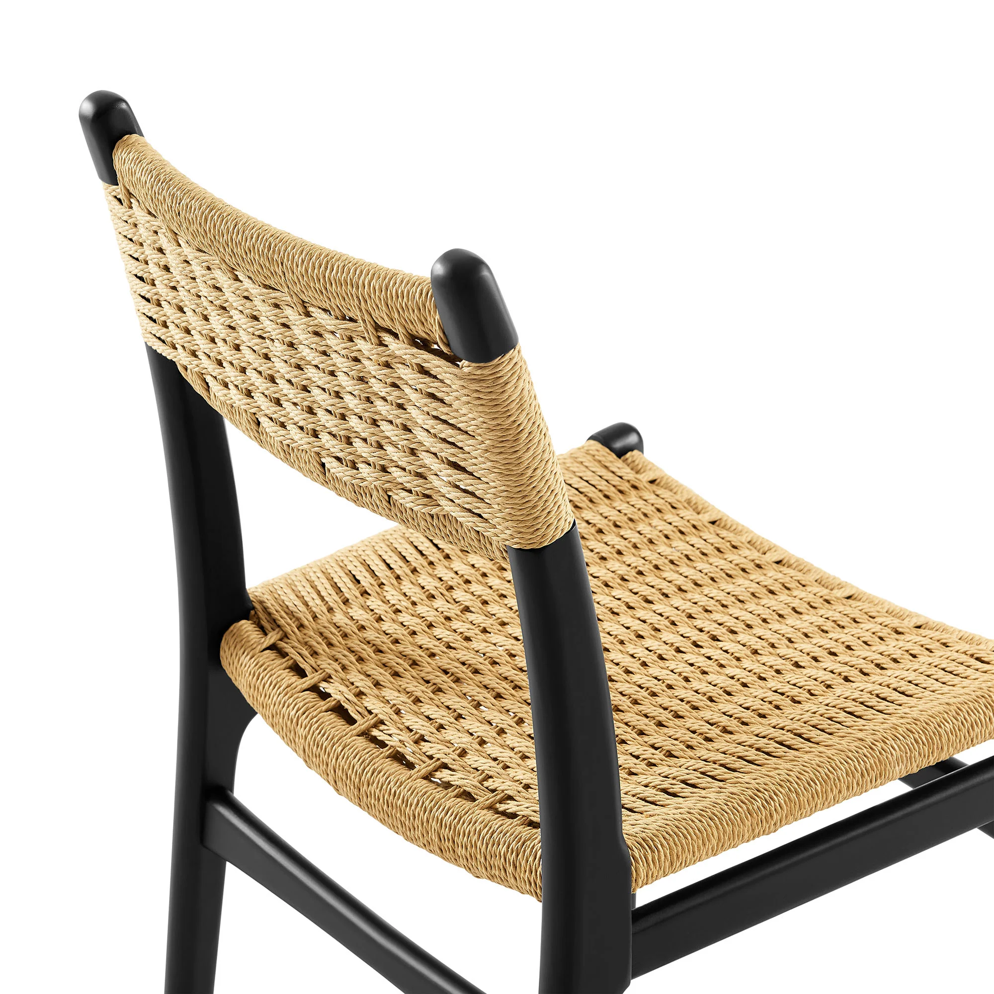 Wynn Rope and Wood Dining Side Chairs Set of 2 by Modway - Image 8