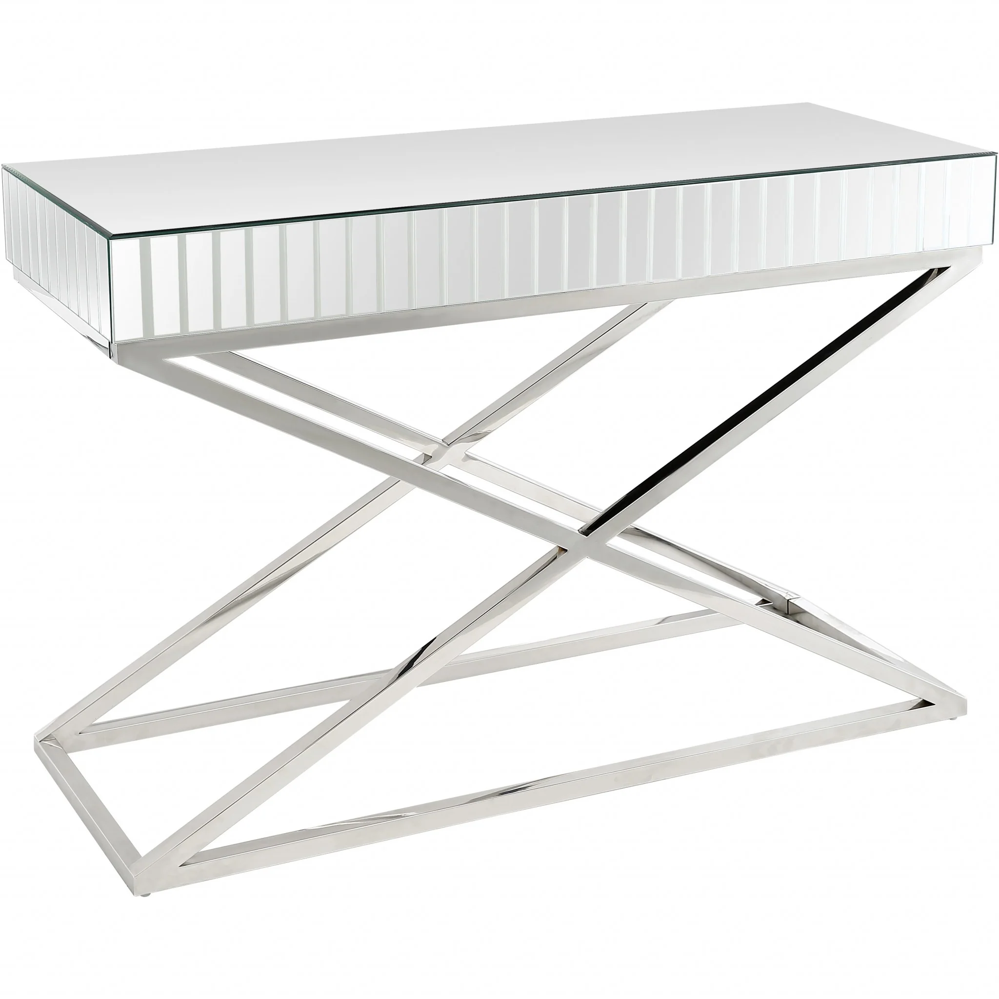 X Shaped Console Table By Homeroots - Image 2