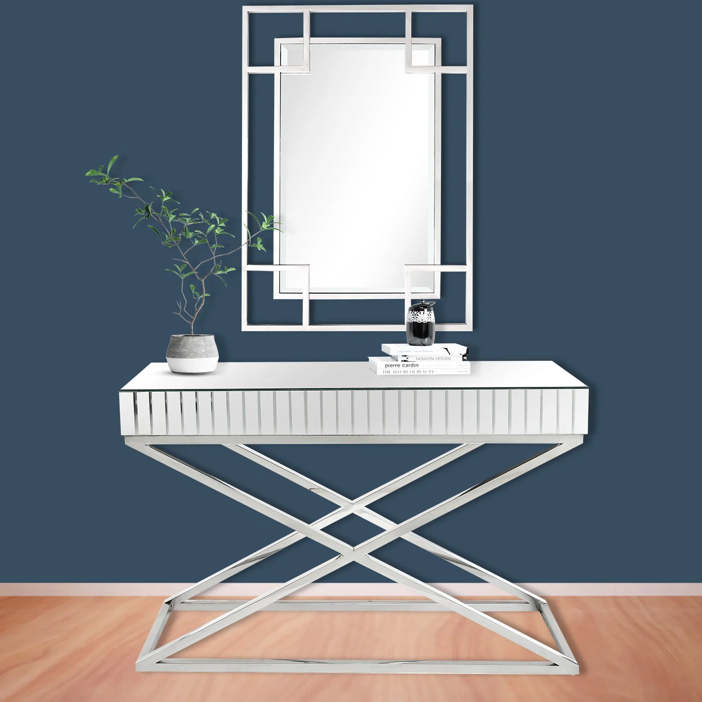 X Shaped Console Table By Homeroots - Image 7