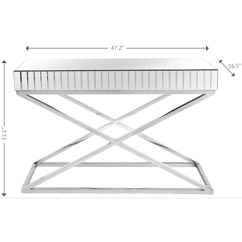 X Shaped Console Table By Homeroots - Image 8