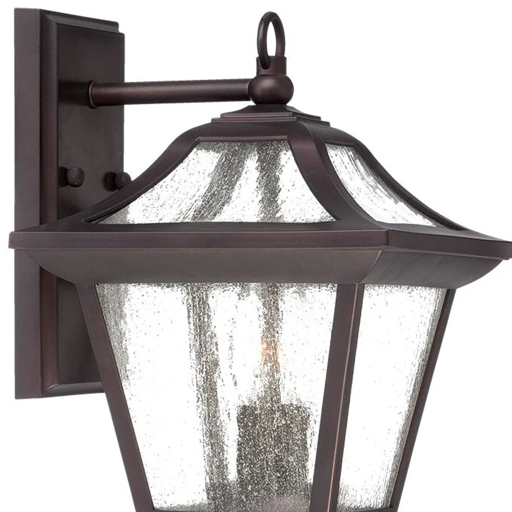 XL Antique Bronze Birdhouse Shape Outdoor Wall Light By Homeroots - Image 3