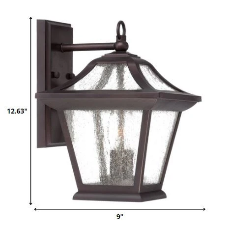 XL Antique Bronze Birdhouse Shape Outdoor Wall Light By Homeroots - Image 5