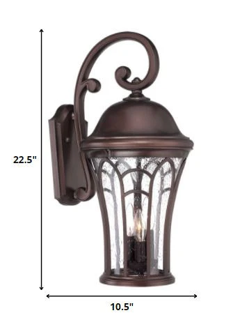 XL Bronze Tapered Goblet Wall Light By Homeroots - Image 5