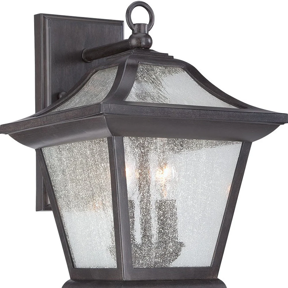 XL Matte Black Birdhouse Shape Outdoor Wall Light By Homeroots - Image 3