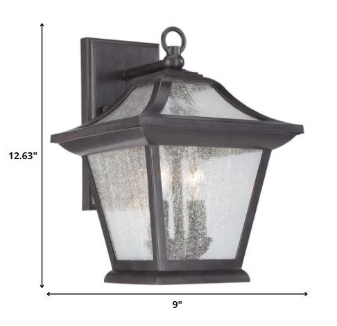 XL Matte Black Birdhouse Shape Outdoor Wall Light By Homeroots - Image 5