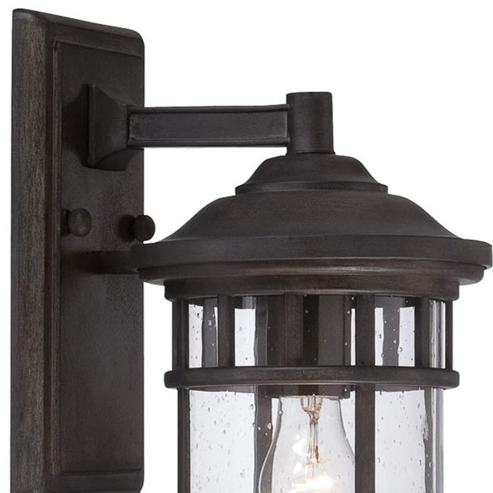 XL Matte Black Canister Wall Light By Homeroots - Image 3