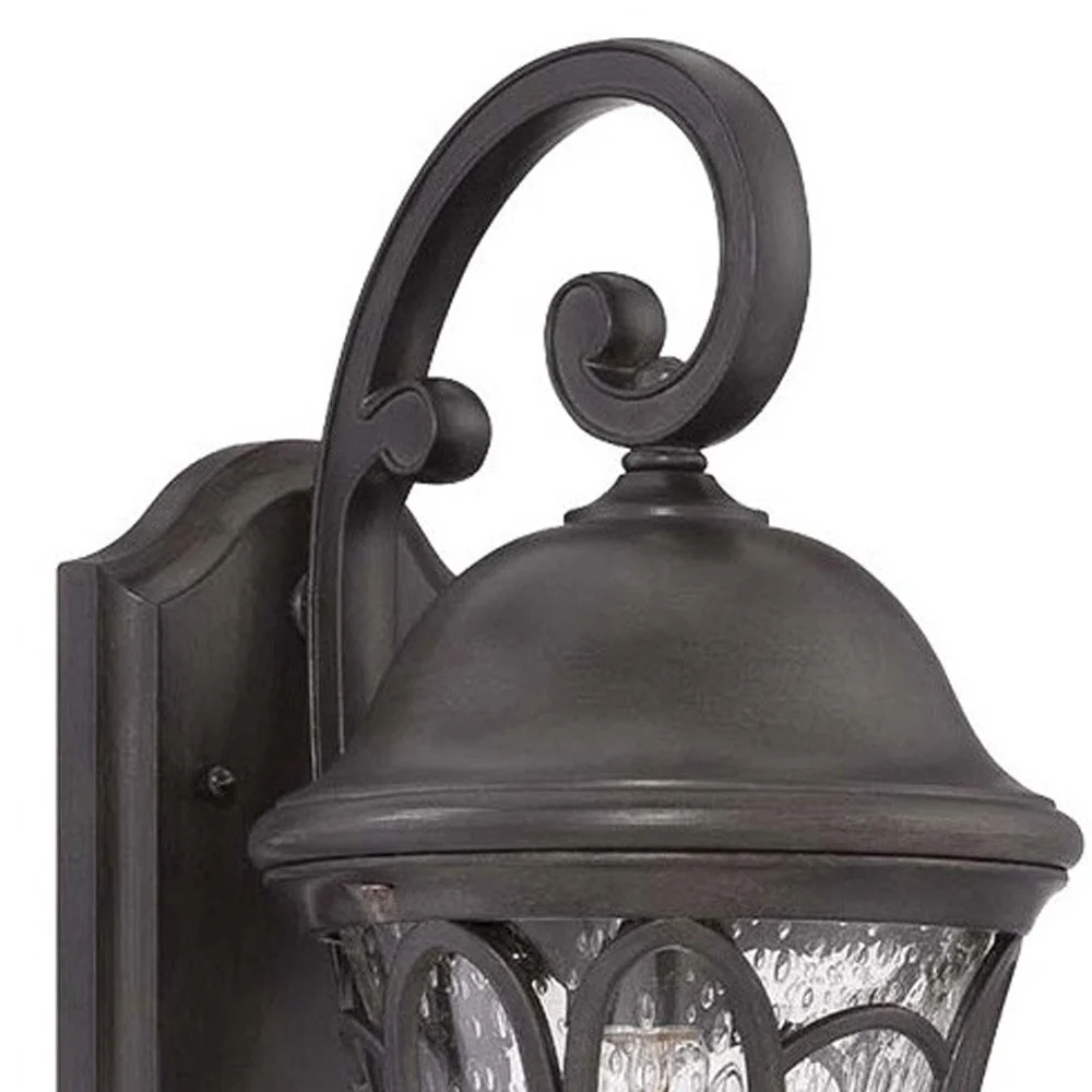 XL Matte Black Tapered Goblet Wall Light By Homeroots - Image 3