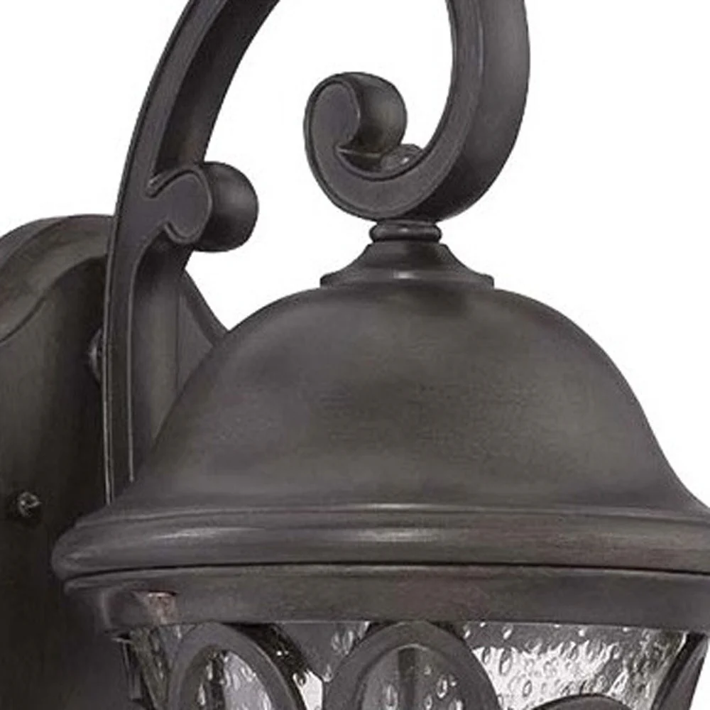 XL Matte Black Tapered Goblet Wall Light By Homeroots - Image 4