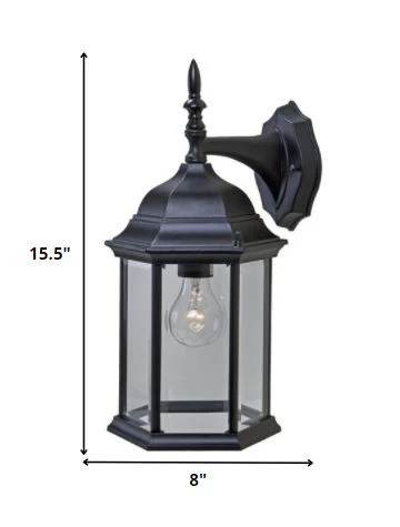 XL White Clear Glass Swing Arm Wall Light By Homeroots - 398581 - Image 2
