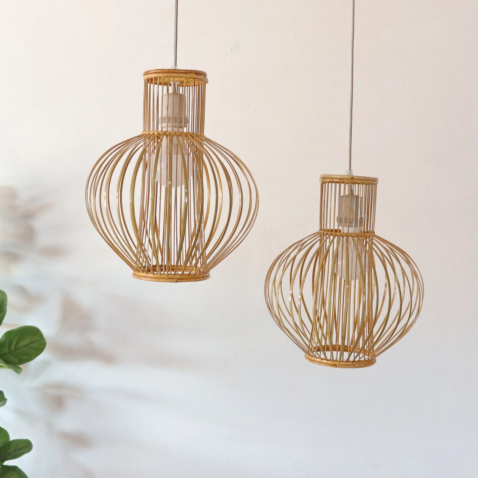 Yai Mai - Rattan And Bamboo Pendant Light Shade By Thaihome - Image 2