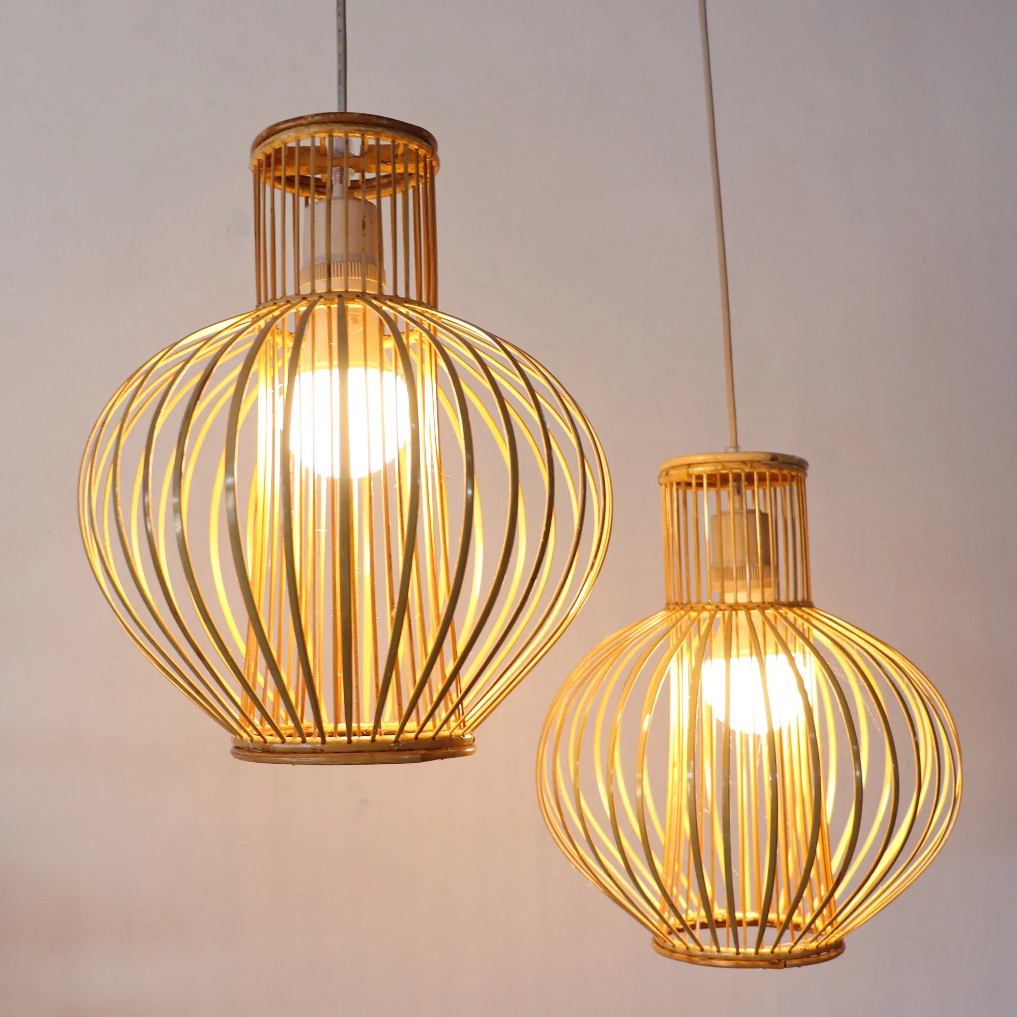 Yai Mai - Rattan And Bamboo Pendant Light Shade By Thaihome - Image 4