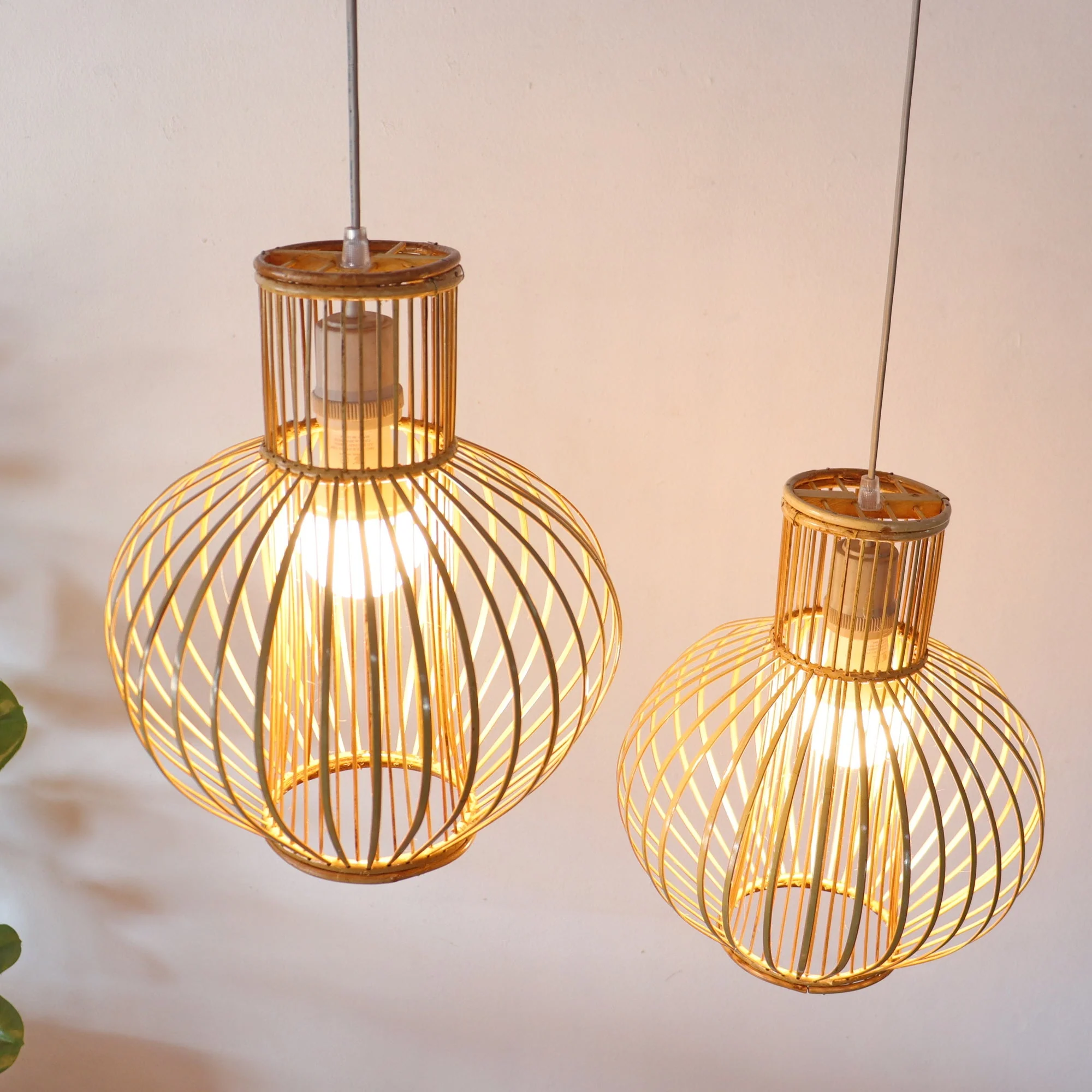 Yai Mai - Rattan And Bamboo Pendant Light Shade By Thaihome - Image 5