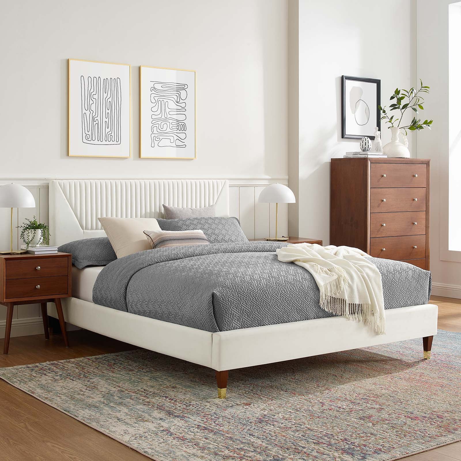 Yasmine Channel Tufted Performance Velvet Full Platform Bed By Modway - MOD-6996 - Image 32