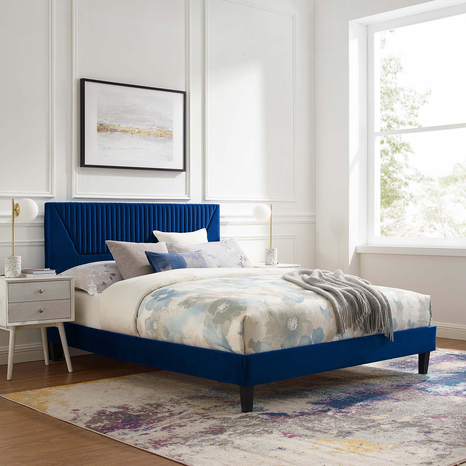 Yasmine Channel Tufted Performance Velvet Full Platform Bed By Modway - MOD-7000 - Image 24