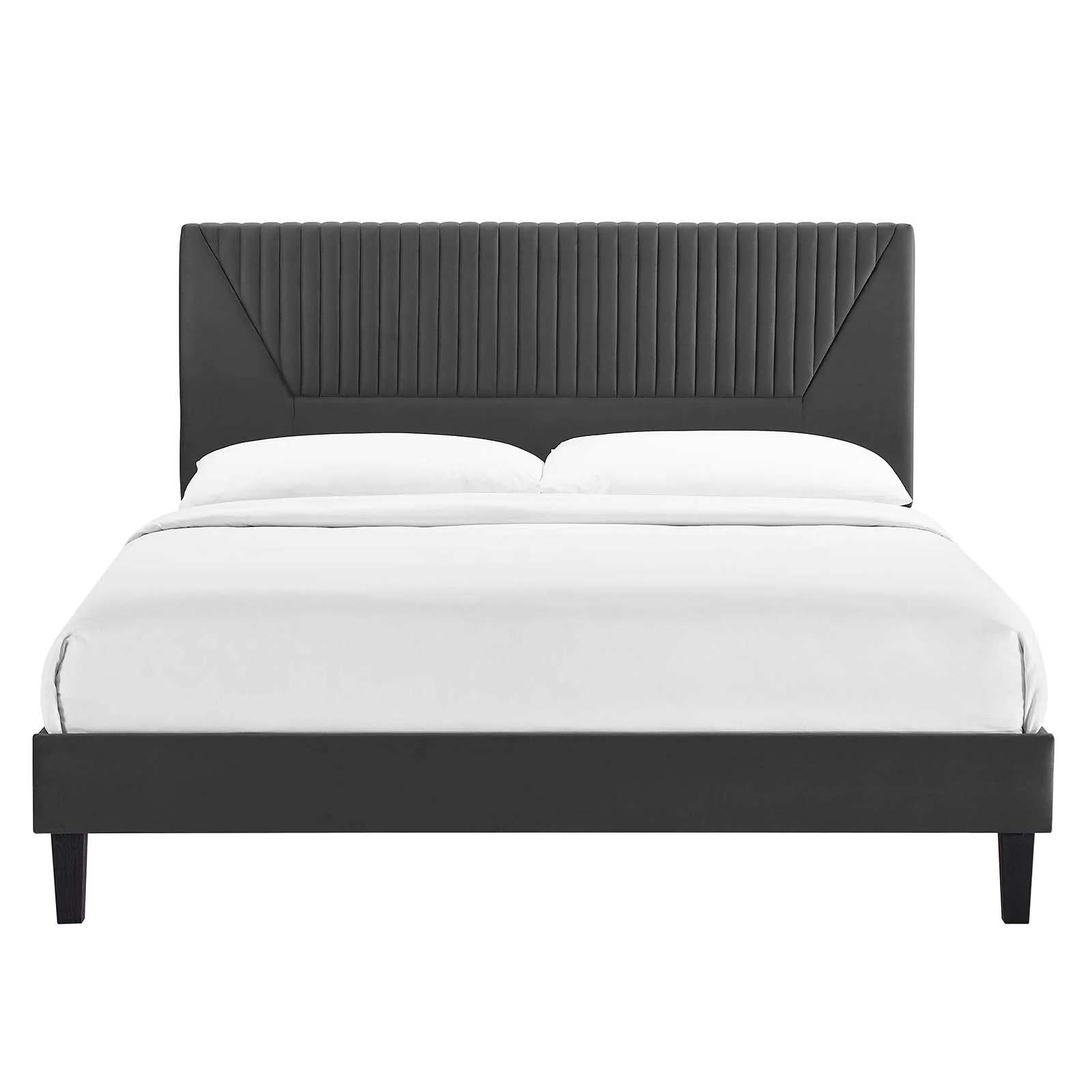 Yasmine Channel Tufted Performance Velvet Full Platform Bed By Modway - MOD-7000 - Image 4