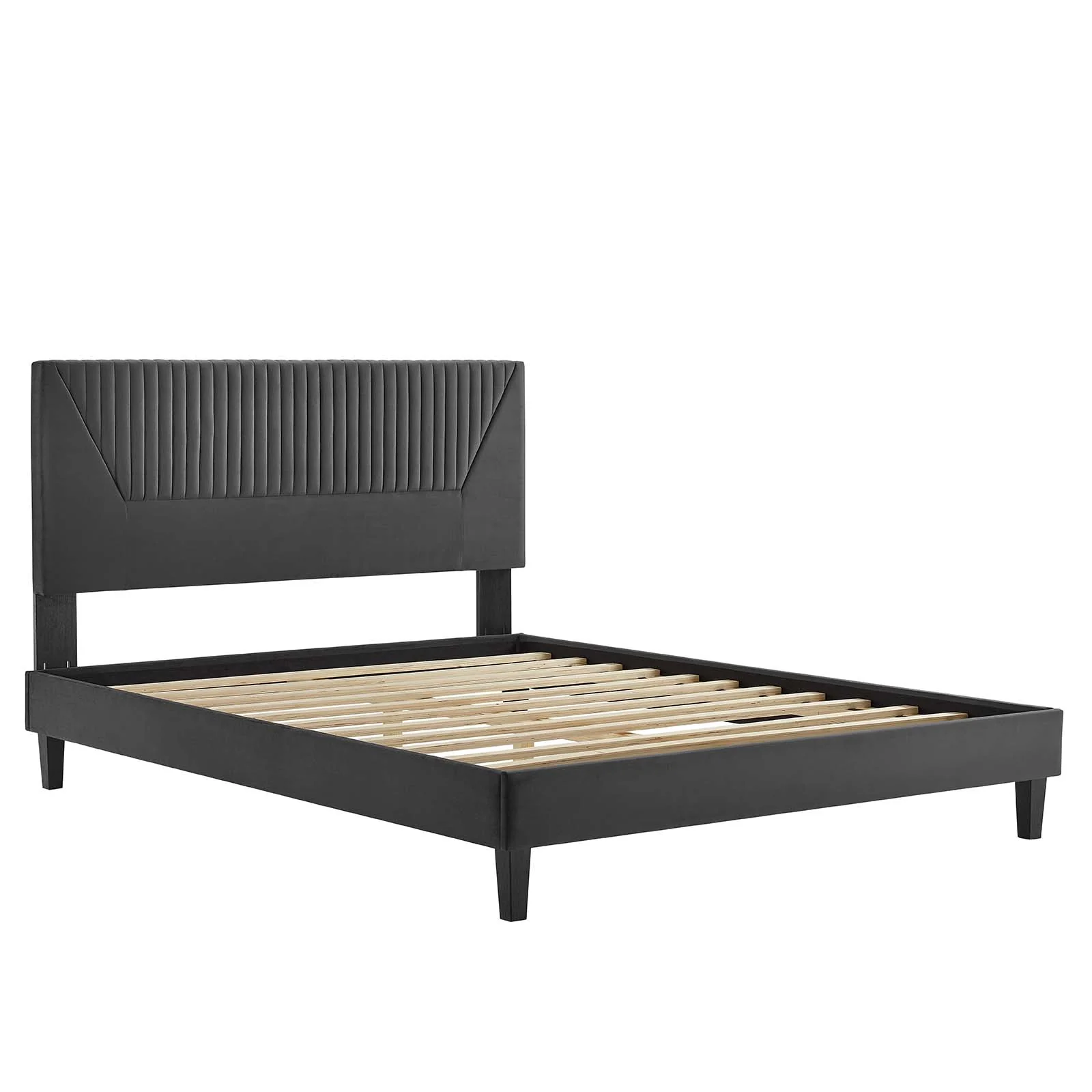 Yasmine Channel Tufted Performance Velvet Full Platform Bed By Modway - MOD-7000 - Image 5
