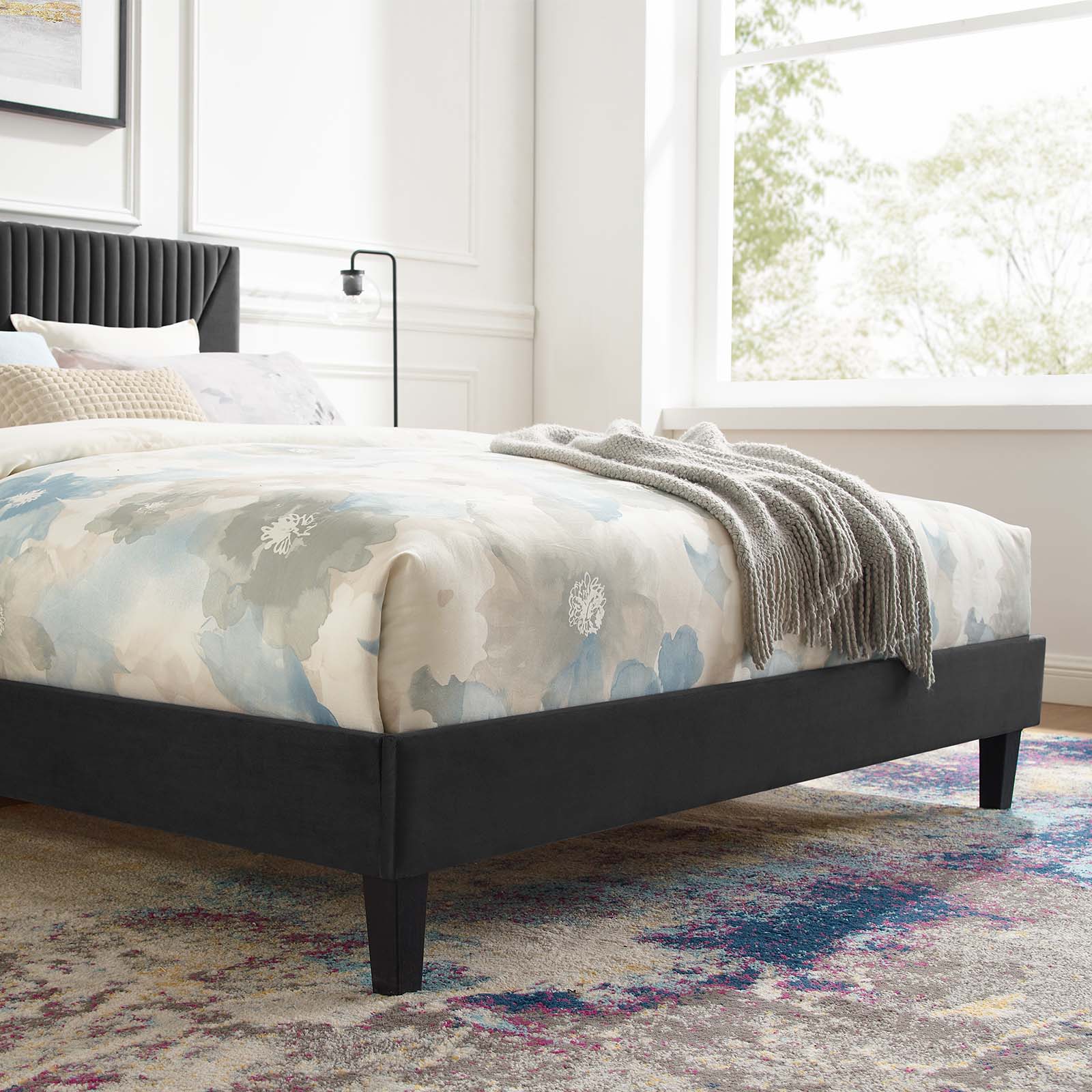 Yasmine Channel Tufted Performance Velvet Full Platform Bed By Modway - MOD-7000 - Image 8