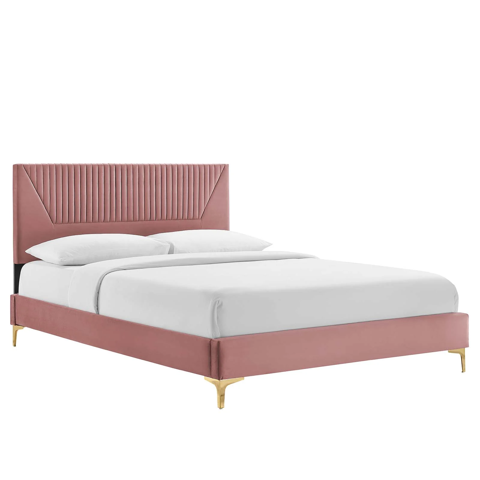 Yasmine Channel Tufted Performance Velvet Full Platform Bed By Modway - MOD-7004 - Image 9