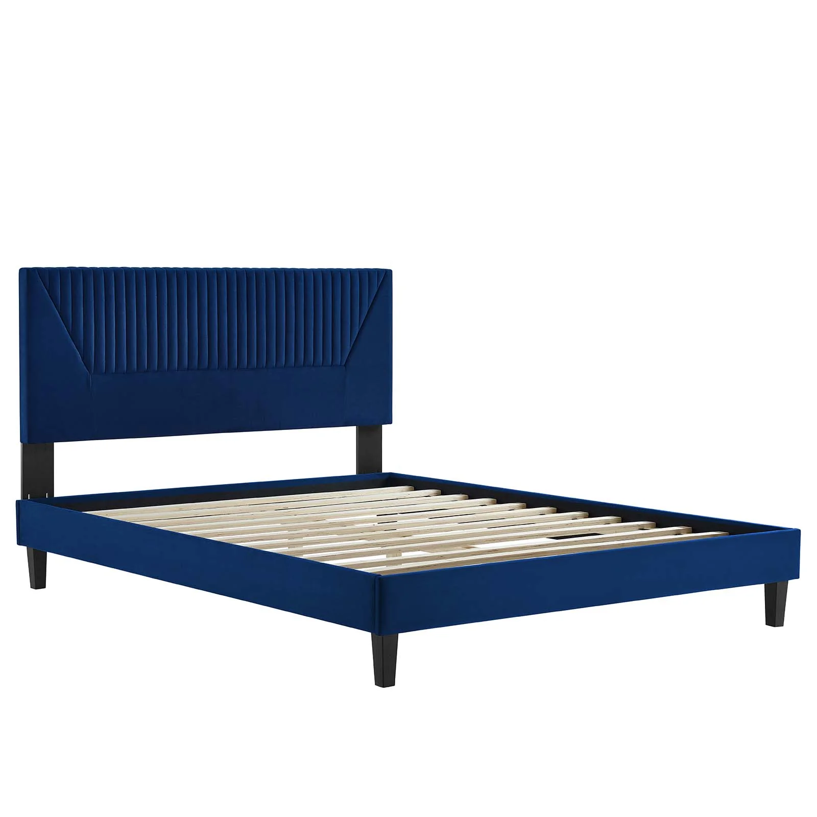 Yasmine Channel Tufted Performance Velvet King Platform Bed By Modway - MOD-7012 - Image 20