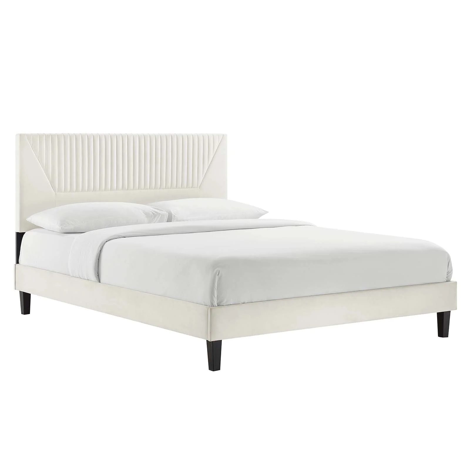 Yasmine Channel Tufted Performance Velvet King Platform Bed By Modway - MOD-7012 - Image 25