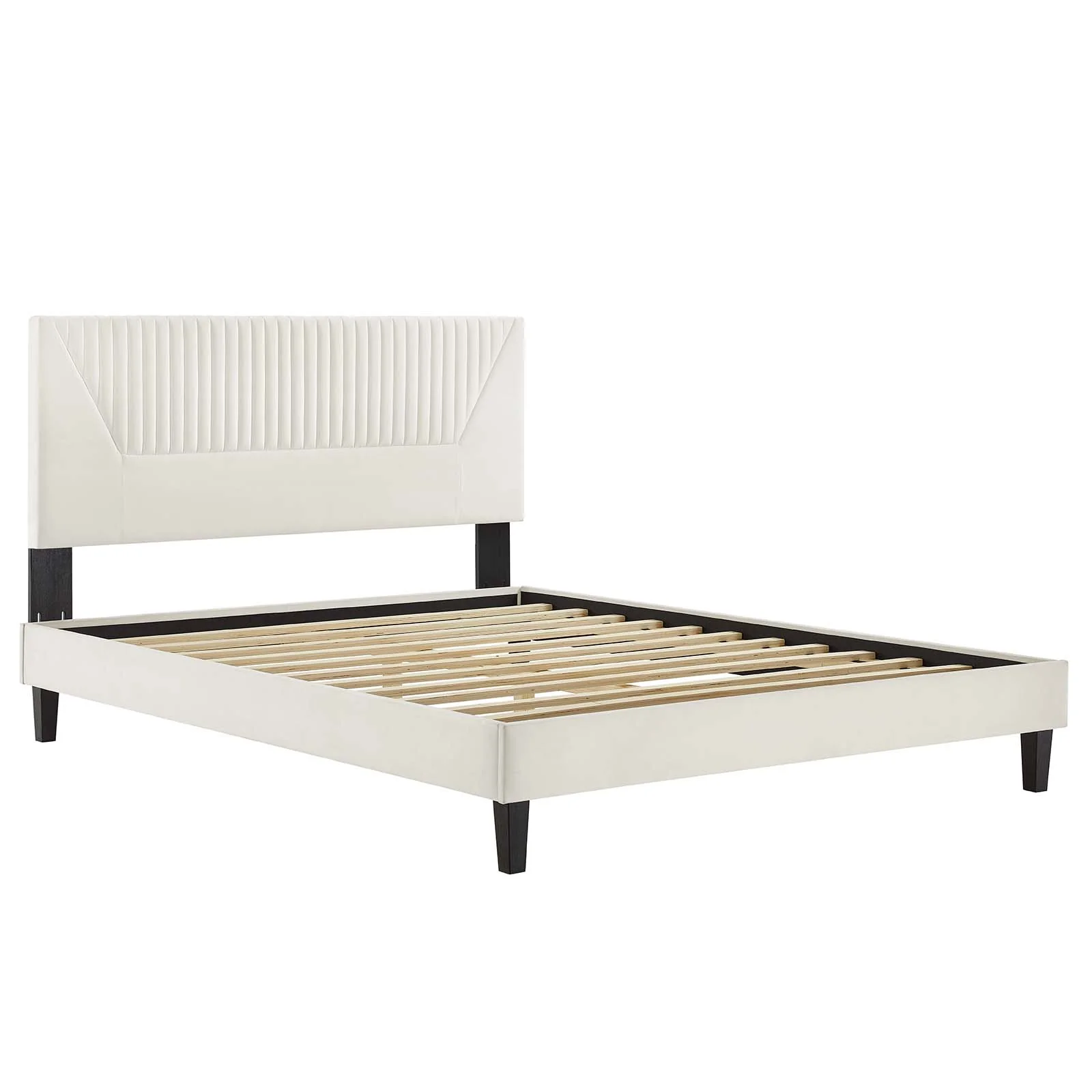 Yasmine Channel Tufted Performance Velvet King Platform Bed By Modway - MOD-7012 - Image 28