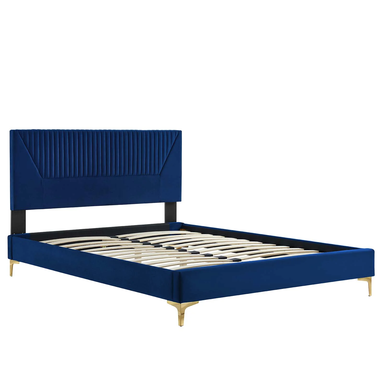 Yasmine Channel Tufted Performance Velvet King Platform Bed By Modway - MOD-7016 - Image 20
