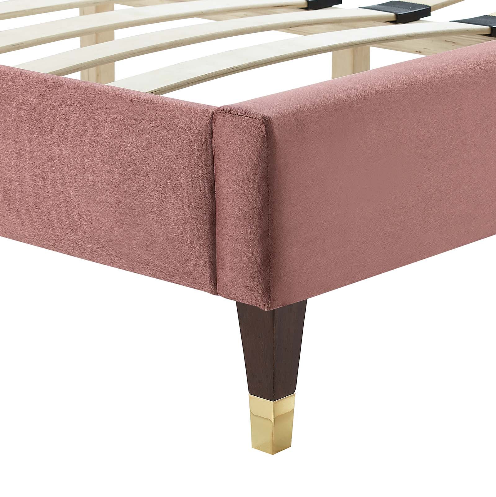 Yasmine Channel Tufted Performance Velvet Queen Platform Bed By Modway - MOD-6972 - Image 13