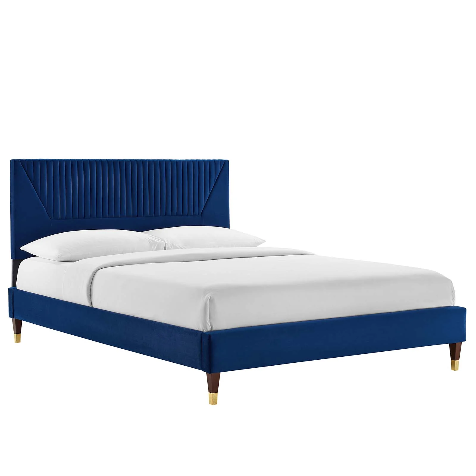 Yasmine Channel Tufted Performance Velvet Queen Platform Bed By Modway - MOD-6972 - Image 17