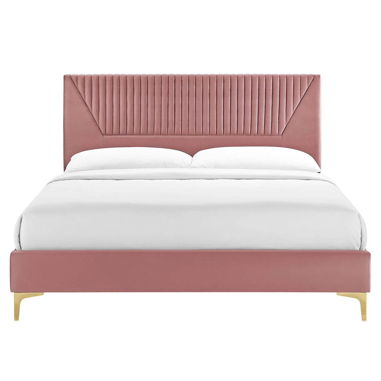 Yasmine Channel Tufted Performance Velvet Queen Platform Bed By Modway - MOD-6980 - Image 11