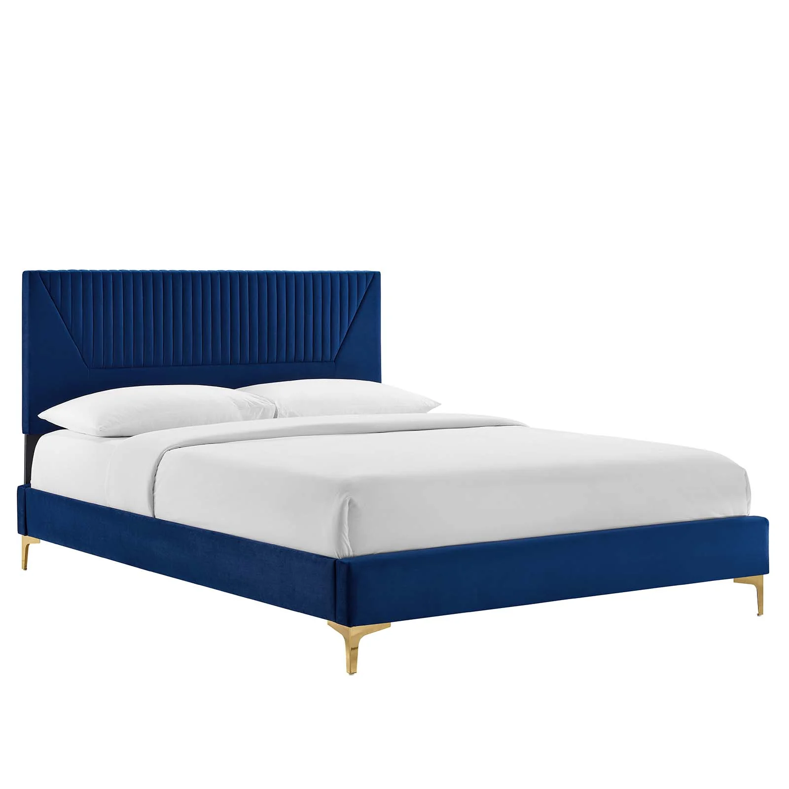 Yasmine Channel Tufted Performance Velvet Queen Platform Bed By Modway - MOD-6980 - Image 17