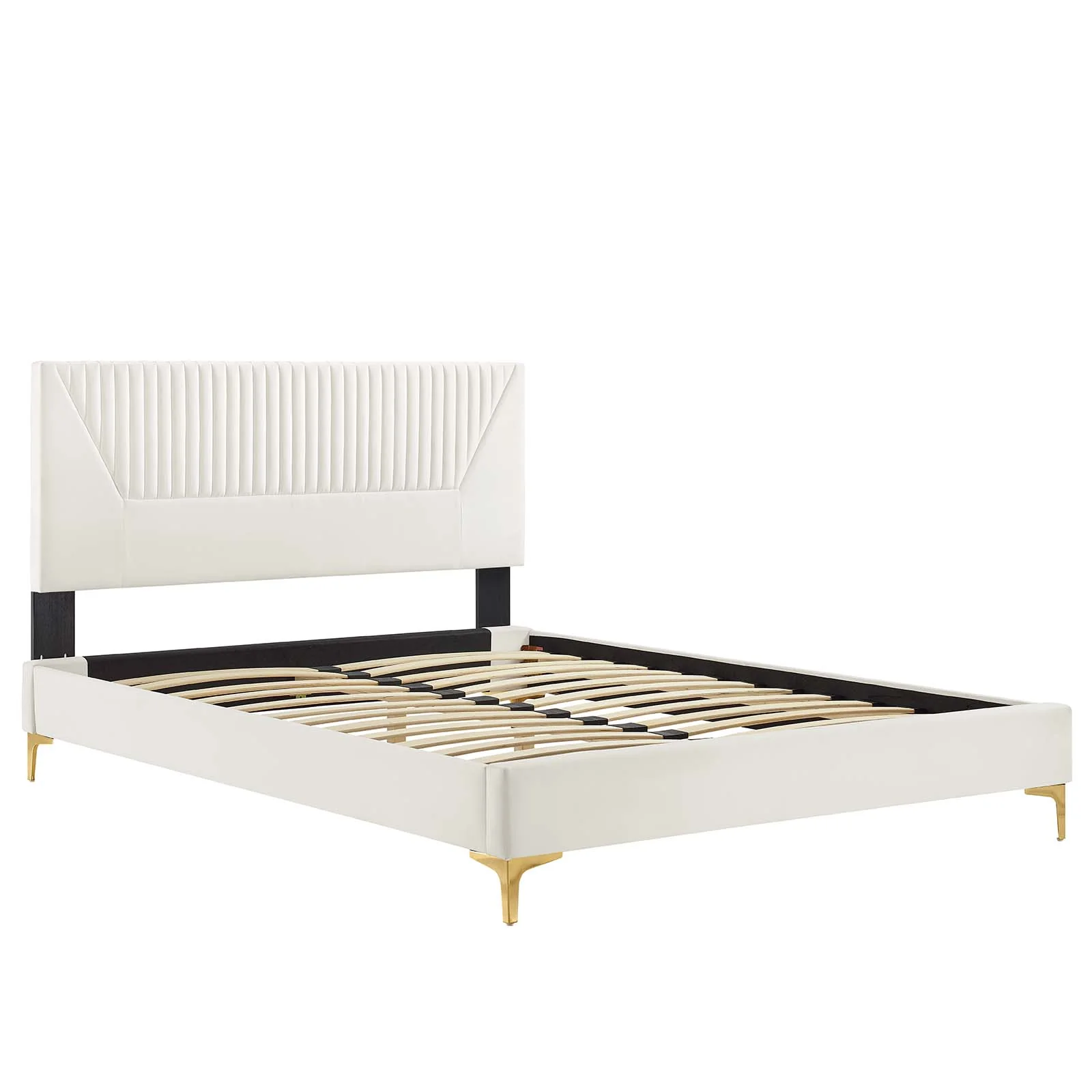 Yasmine Channel Tufted Performance Velvet Twin Platform Bed By Modway - MOD-6992 - Image 28