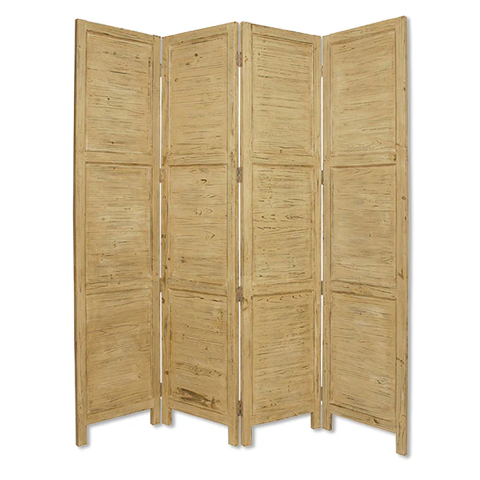Yellow Wood Screen By Homeroots - Image 2