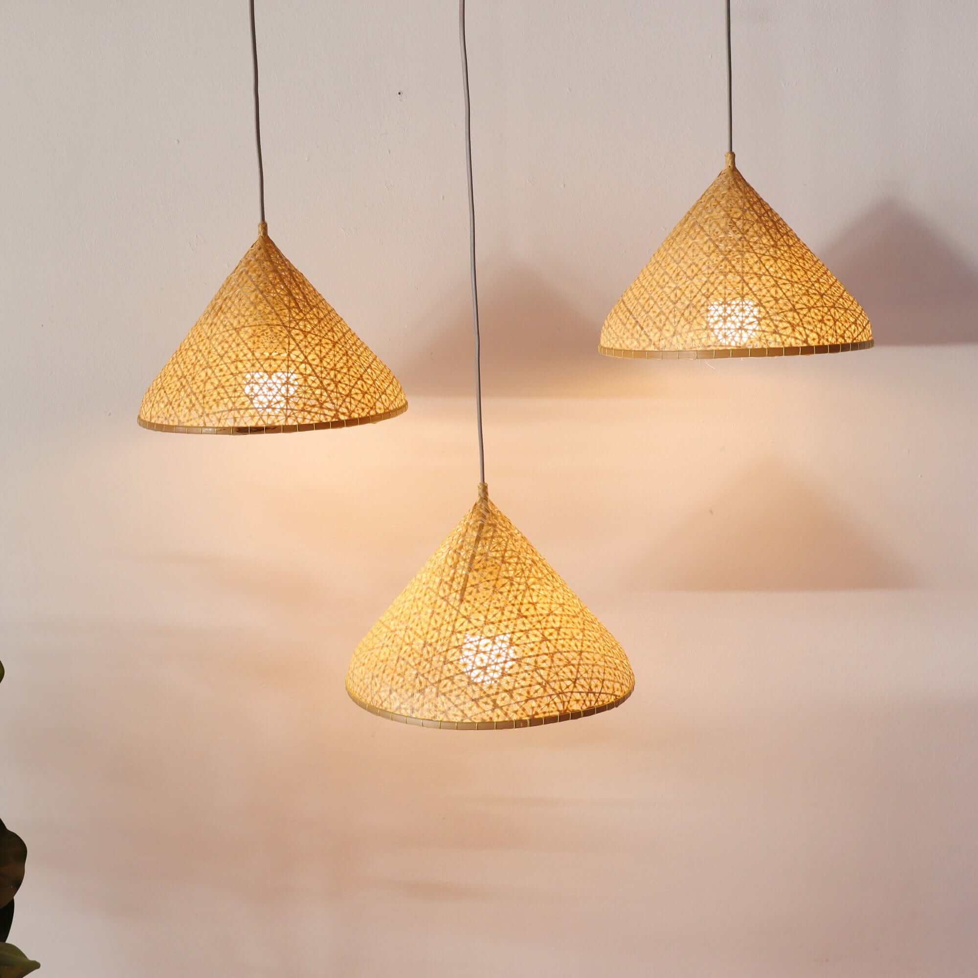 Yen - Bamboo Pendant Light (Set Of 3) By Thaihome - Image 4