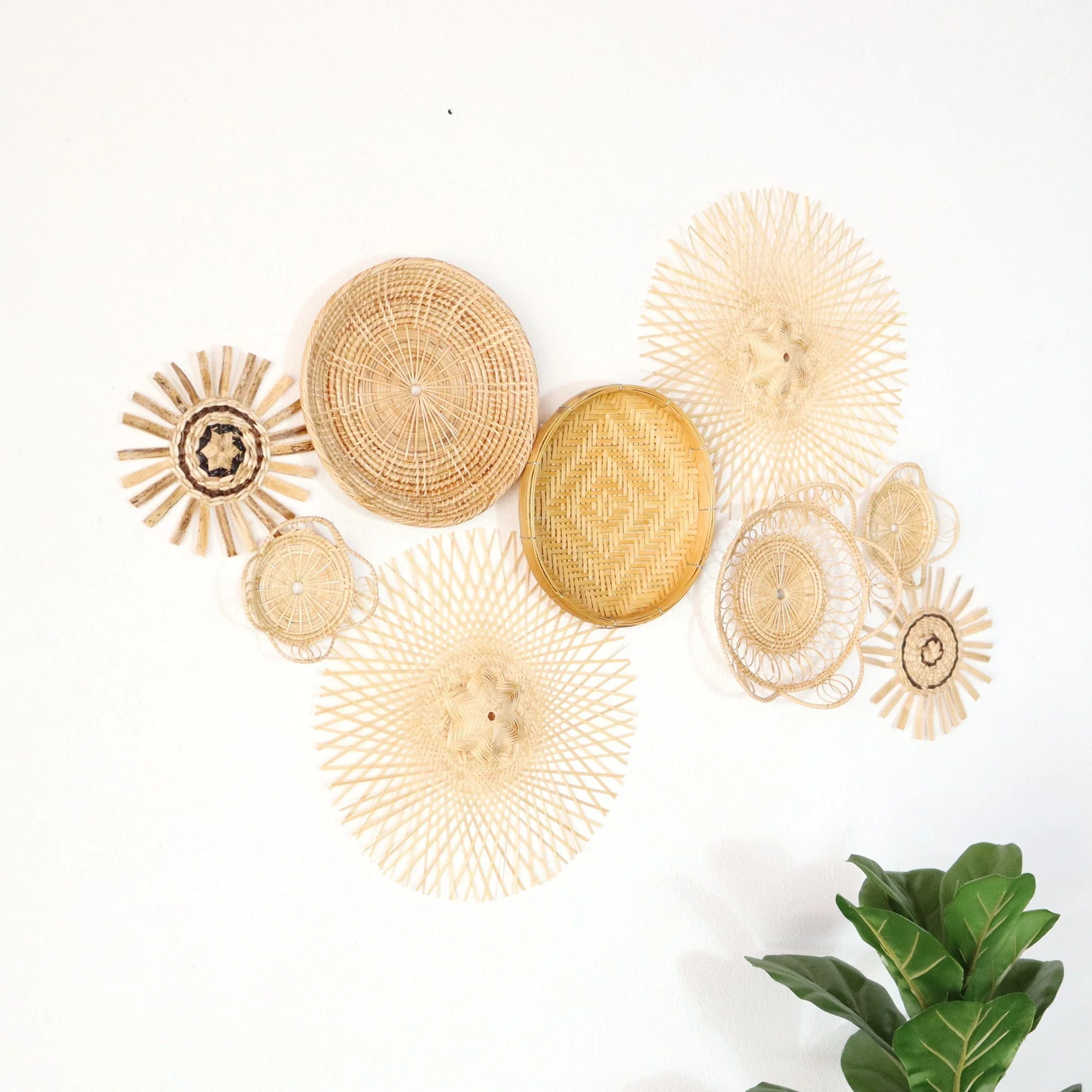 Yo Si Ta - Wall Hanging DeCor Set Of 9 By Thaihome - Image 7