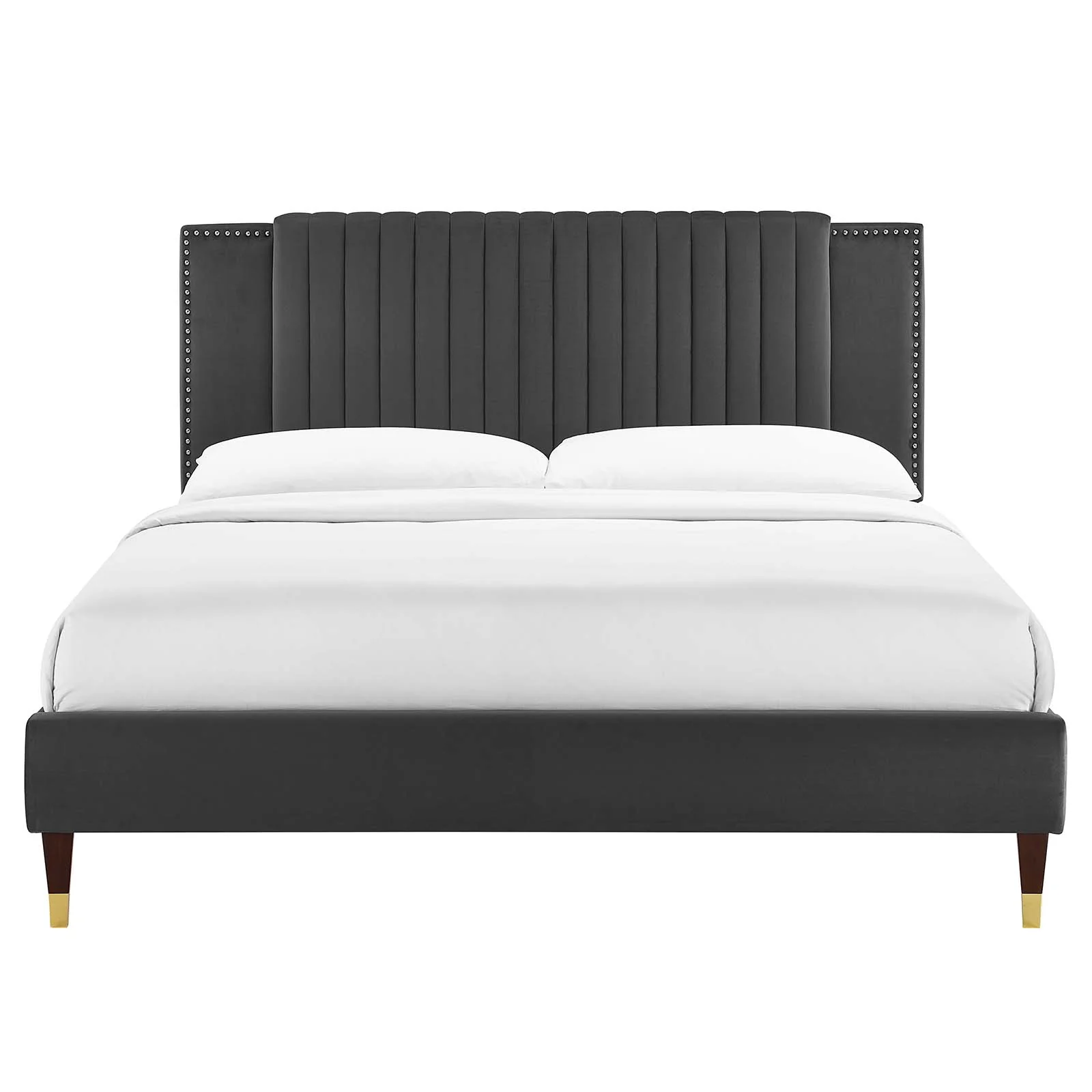 Zahra Channel Tufted Performance Velvet Full Platform Bed By Modway - MOD-6994 - Image 4